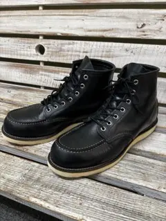 美品 RED WING 8130 9.5D モックトゥ ブラック レッドウイング