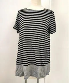 サンフェルメール　ストライプ 半袖チュニック　42サイズＬ