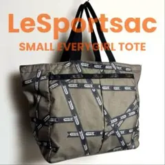 LeSportsac ロゴ エンブレム ラッピング テープ柄 トートバッグ