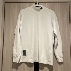 タングラム　モックネック　ロンT S ホワイト　ゴルフ