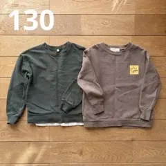 ⭐︎最終価格⭐︎130㎝トレーナー2枚セット　ヘビロテ＆ロゴスデイズ