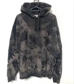 Champion リバースウィーブ パーカー リメイク タイダイ柄 後染め L