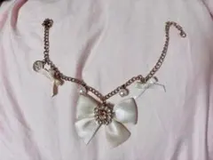 Maison de FLEUR リボンチャーム ホワイト