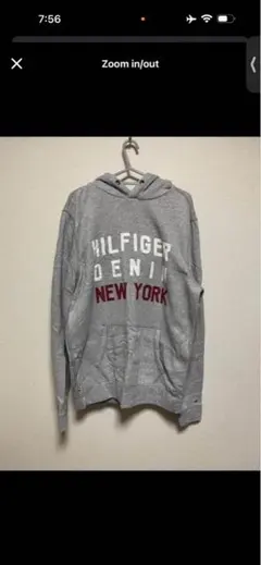 TOMMY HILFIGER グレー パーカー