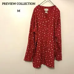 破れあり！　PREVIEW COLLECTION 【M】赤　雪　カーディガン