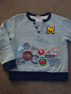 ミキハウス　ワッペン　トレーナー　130cm