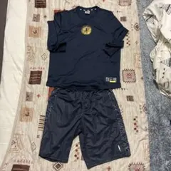 THREE POINT Tシャツ＆ショーツセット ネイビー