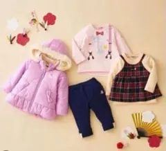 MIKI HOUSE　DOUBLE.b　女の子　80cm　まとめ売り