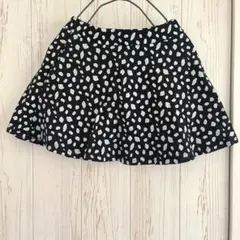 devirock 1分丈 総柄スカッツ 002 ブチブラック 130