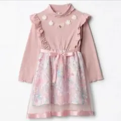 しまむら エコネコ ワンピース 120