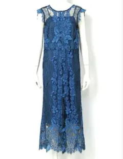 FRAY I.D レースロングワンピース ブルー サイズ1 美品