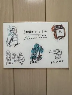 PEDRO ペドロ　イラスト ステッカー 2枚セット