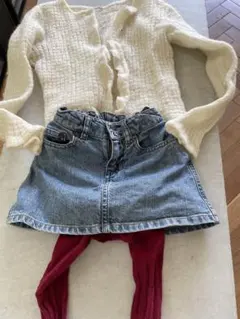 ボンポワンデニムミニスカート 6サイズ