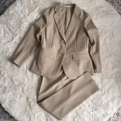 ユニクロ＊感動ジャケット＊感動パンツ＊セット＊M＊ベージュ