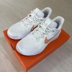 Nike スニーカー ホワイト/オレンジ US 3Y 22cm