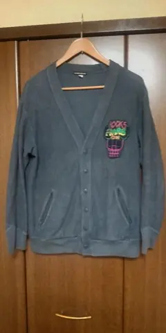 オゾンロックスのワッペンカーディガン サイズM 日本製 春秋用