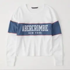 Abercrombie ロゴ入り長袖Tシャツ