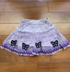 ANNA SUI mini 蝶刺繍スカート 110cm