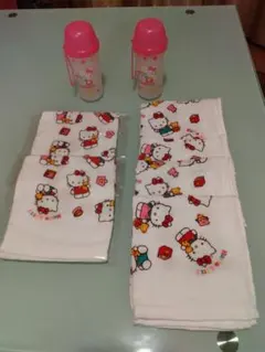 ハローキティ おしぼり6枚とおしぼりケース２個