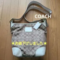 COACH/コーチ モノグラム柄 ショルダーバッグ 12390