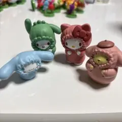 むぎゅぎゅ！パーカーフィギュア　サンリオ　4個セット
