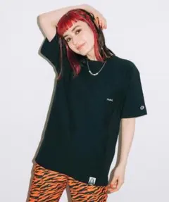 X-girl × Champion コラボレーション ポケットTシャツ