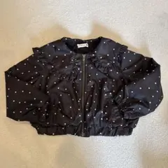 ブランシェス ドット柄フリルジャケット 110