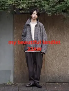 【22AW my beautiful landlet ウールジップブルゾン】のサムネイル