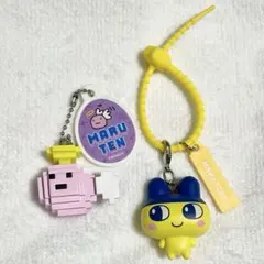 たまごっち　カラフルマルチチャーム　まめっち　ドットフィギュアチャーム まるてん