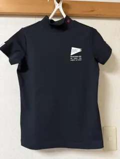 PEARLY GATESレディース半袖モックネック ネイビー