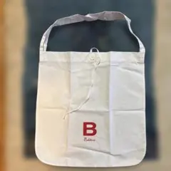 レア　新品　B Édition ロゴ入りホワイトエコバッグのサムネイル