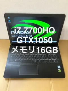 ゲームノートパソコン i7 7700HQ NVIDIA 高速SSD wins10 ゲーミングノート/SSD256GB/16GB/i7 7700HQ/GTX1060 - メルカリ