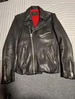 NANO-UNIVERSE ブラック ダブルライダースジャケット