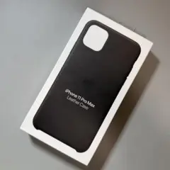 【純正】iPhone11Promax レザーケース　新品　Apple
