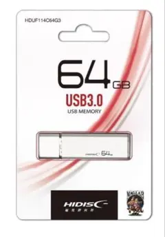 新品　HIDISC USBメモリ 64GB USB3.0