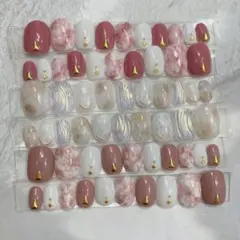 ネイルチップ 採寸不要 全サイズ ベリーショート 三点セット まとめ売り 大容量