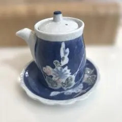 花柄　醤油さし台皿付き