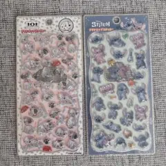プチドロップステッカー 101匹 スティッチ 2枚セット