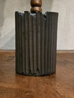 豪人窯　一輪挿し 陶器 しのぎ 　ボタナイズ　豪人鉢　濱中史朗