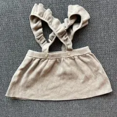 使用済★H&M ベージュ ジャンパースカート68 60-70cm