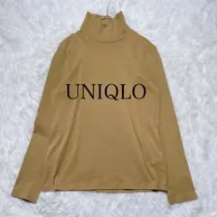 UNIQLOユニクロタートルネックカットソー M マスタードイエロー 万能着回し