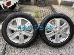 スズキ 純正 軽バン14インチ アルミホイール タイヤ2本セット ダンロップのサムネイル