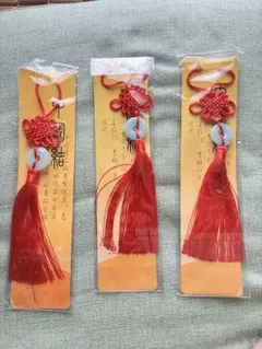 終了3個セット中国結び 翡翠風チャーム 3個セット