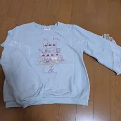 美品 メゾピアノ トレーナー 140 ケーキ くま ビジュー シャーリーテンプル