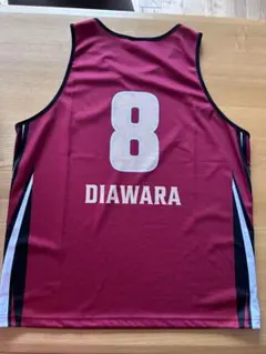 越谷アルファーズ ユニフォーム　8 DIAWARA選手　3Lサイズ　おまけ付き