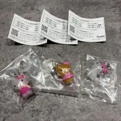 ハローキティ　めじるしアクセサリー　日焼け　お花　チャーミーキティ　3点