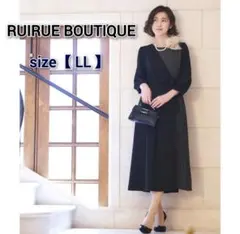 ✨極美品✨RUIRUE BOUTIQUE サイドプリーツシフォンワンピース