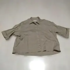 イエナ　リネンクロップドシャツジャケット