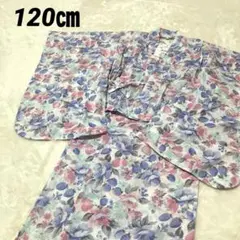 新品キスベリー120簡単浴衣ワンピゆかた へこ帯セット キャミワンピ　いちごお花