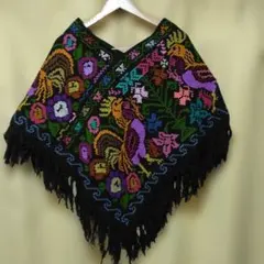 カラフル⭐刺繍ポンチョ⭐民族衣装のサムネイル